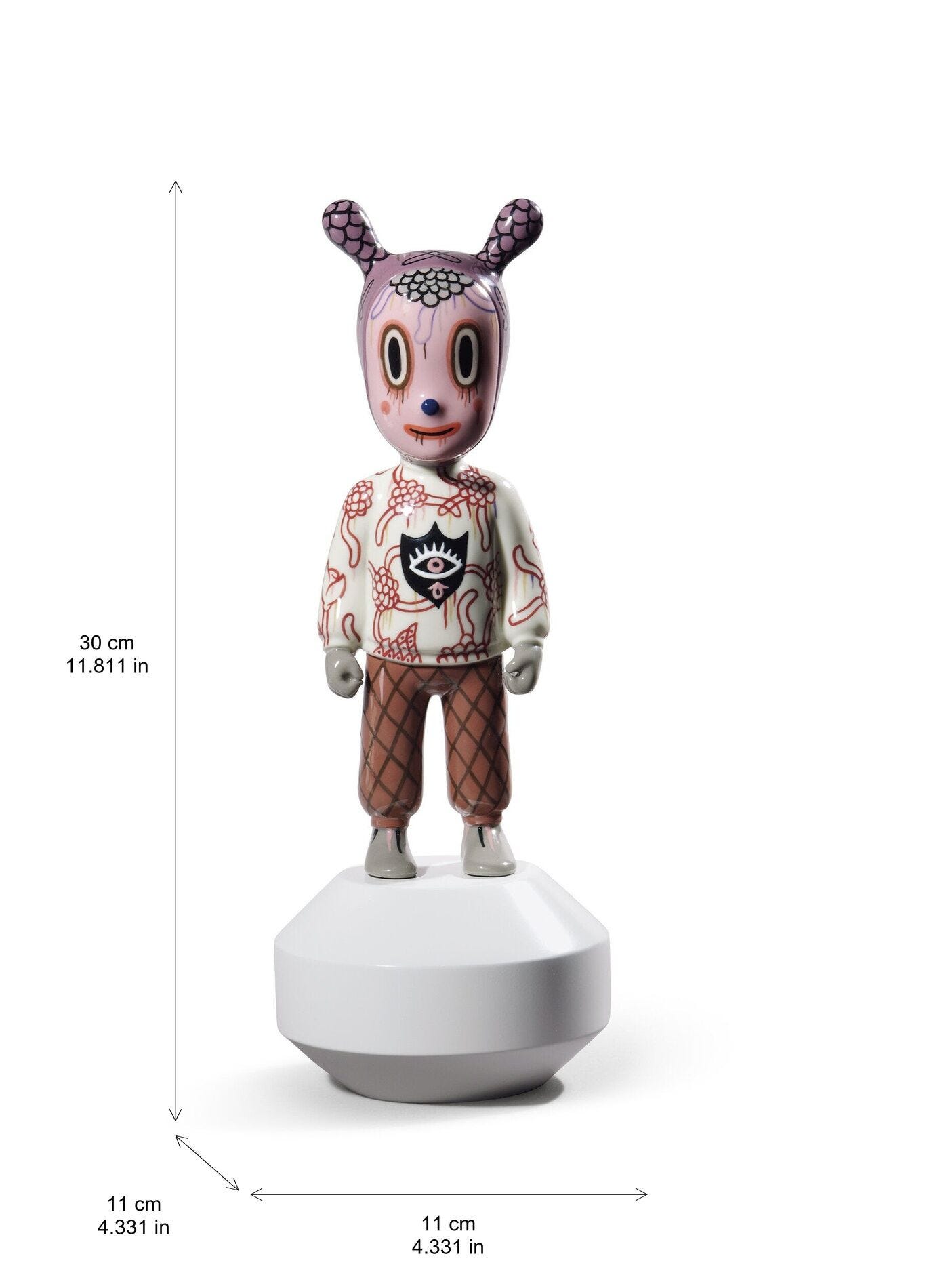 The Guest — Gary Baseman, малый, нумерованная серия — схема размеров — LLADRÓ 01007890