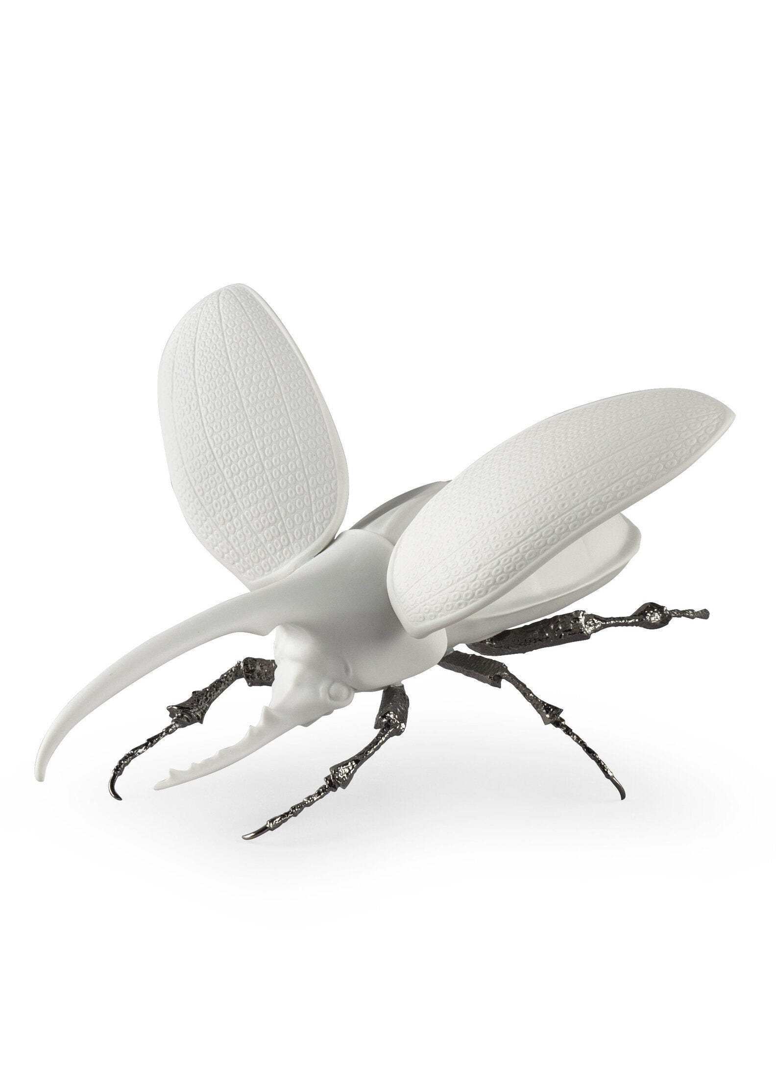 Жук-геркулес — белая матовая версия — изображение 1 — LLADRÓ 01009479