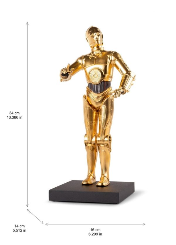 C-3PO — схема размеров — LLADRÓ 01009803